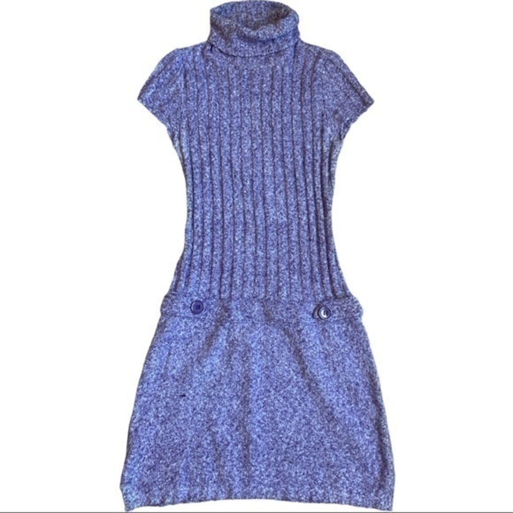 J.J. Basics size Large purple sweater dress soft sexy comfortable
